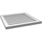 Ekena Millwork Vertical Surface Mount PVC Gable Vnt: Non-Functional, w/2"W x 1-1/2"H, Brickmould Frame, 22"W x 22"H GVPVE22X2202SN - alternate 2